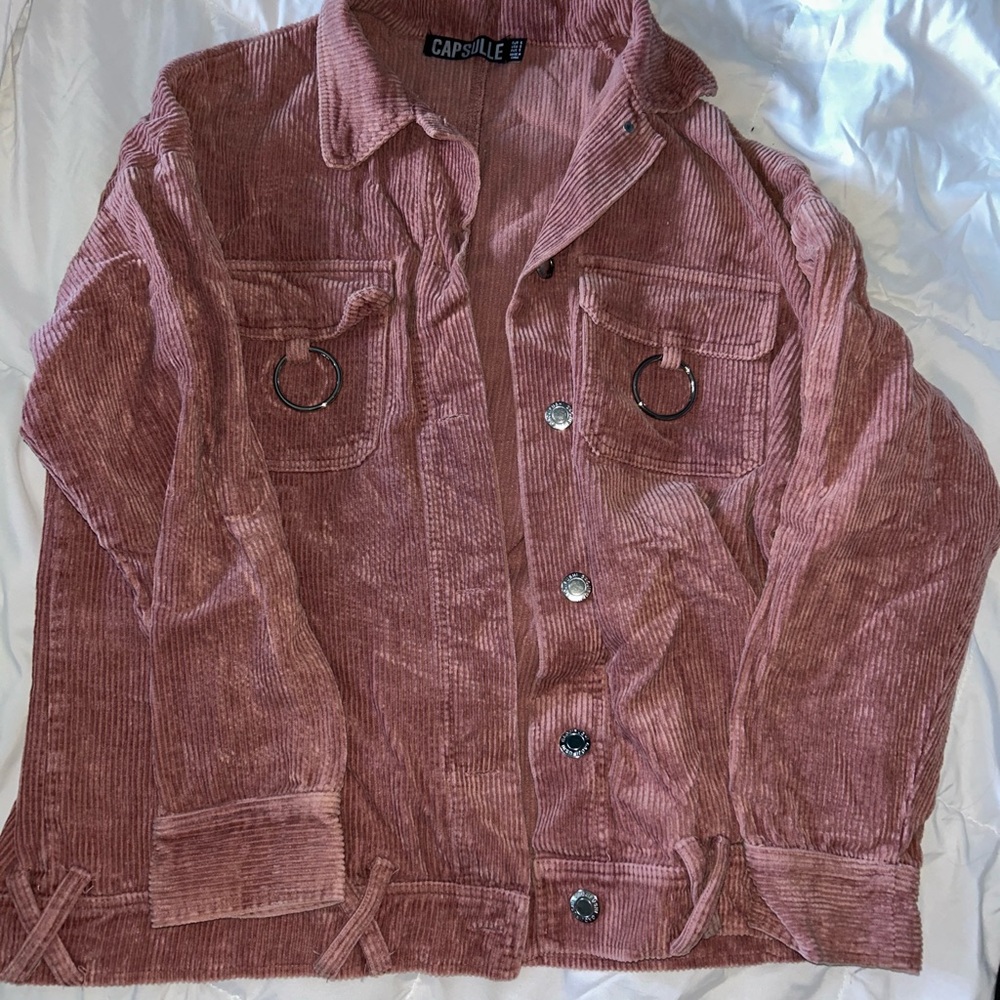 Capsule Women's Corduroy Utility Jacket - Rose